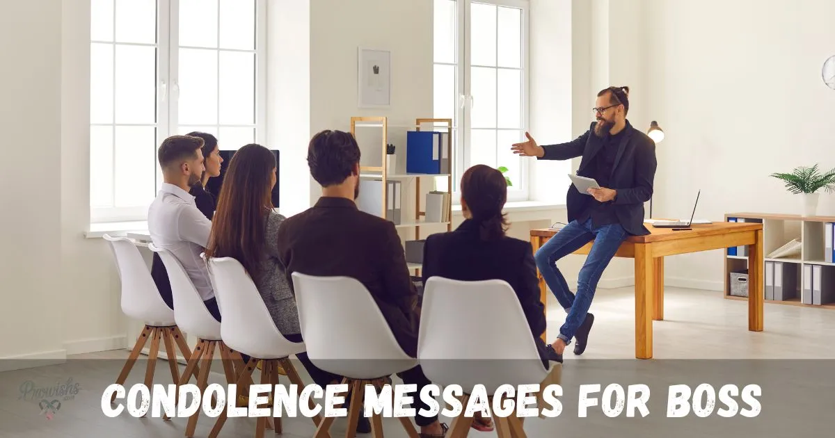 Condolence Messages For Boss