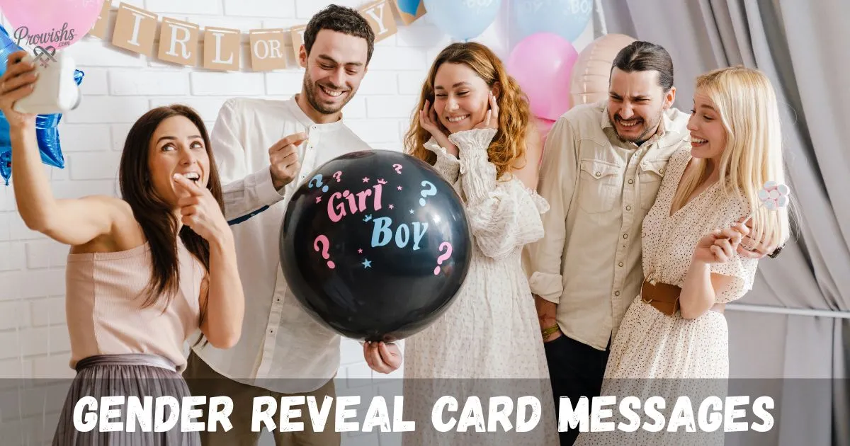 Gender Reveal Card Messages