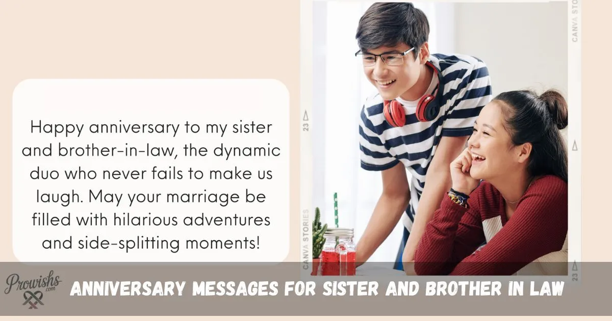 Messages For Sister And Brother In Law