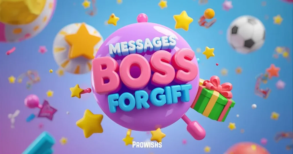 Messages To Boss For Gift