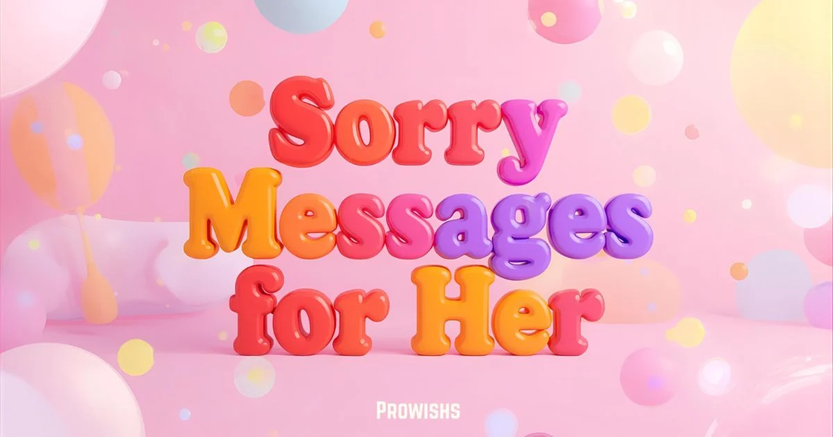 Sorry Messages For Her