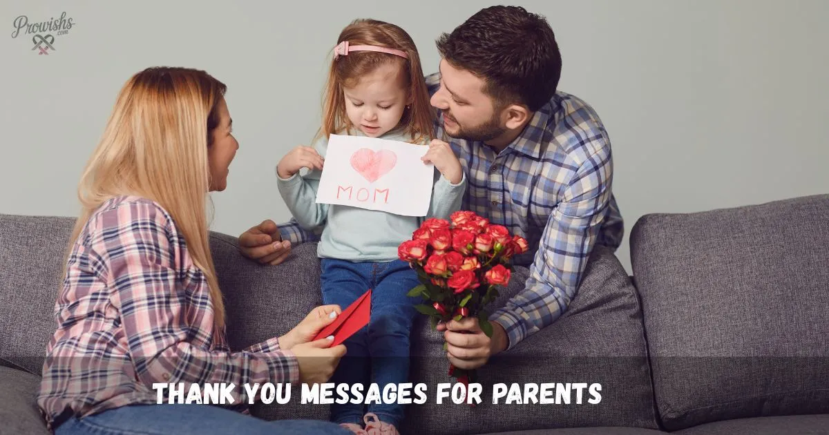 Thank You Messages for Parents