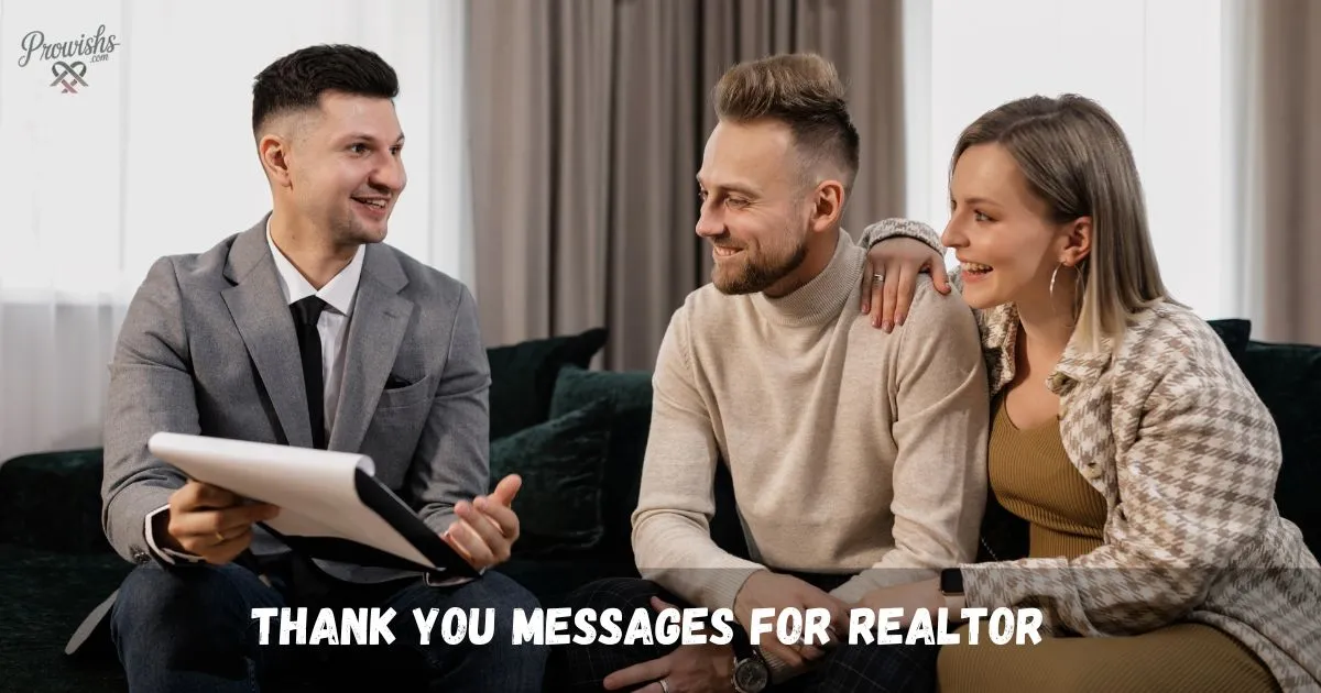 Thank You Messages for Realtor