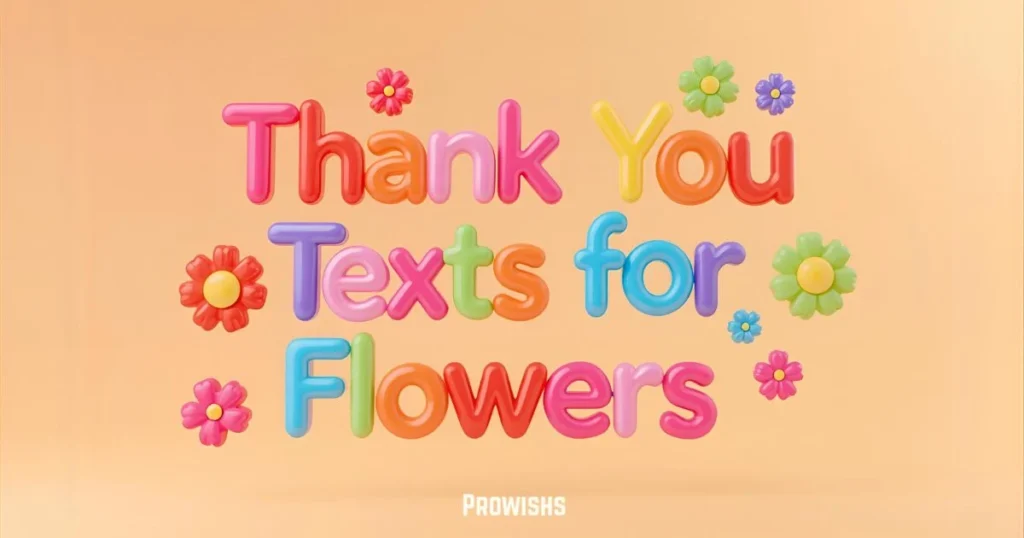 Thank You Texts For Flowers