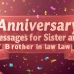 Anniversary Messages For Sister And Brother In Law