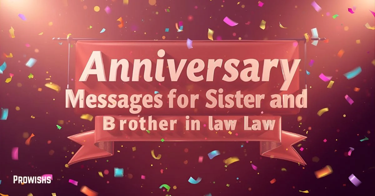 Anniversary Messages For Sister And Brother In Law