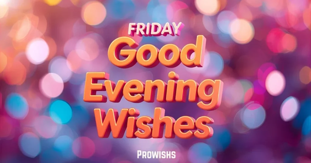 Friday Good Evening Wishes