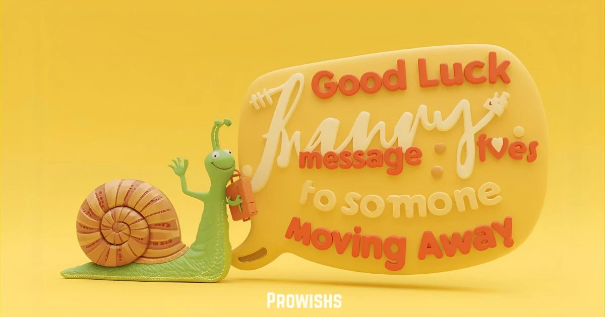 Good Luck Message To Someone Moving Away