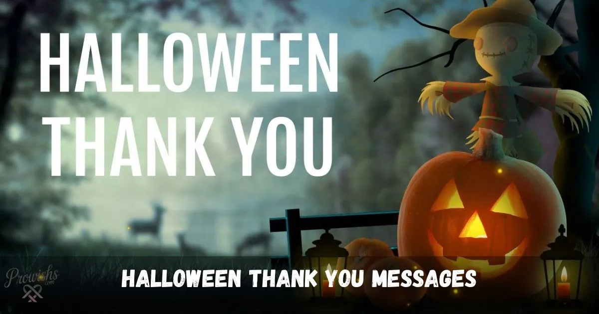 Halloween Thank You Messages