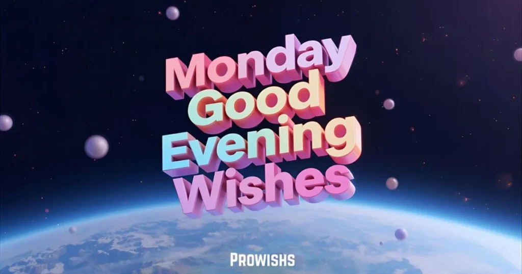 Monday Good Evening Wishes