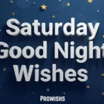 Saturday Good Night Wishes