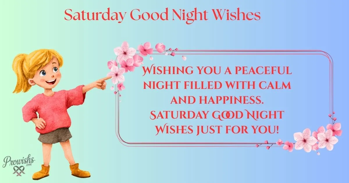 Saturday Good Night Wishes