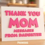 Thank You Mom Messages From Daughter