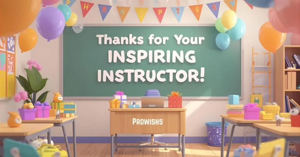 Thanks For Your Inspiring Instructor