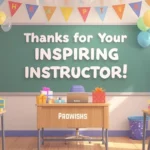 Thanks For Your Inspiring Instructor