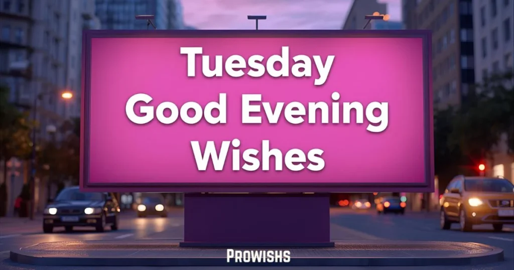 Tuesday Good Evening Wishes