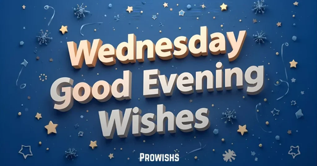 Wednesday Good Evening