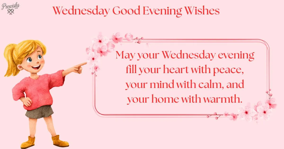 Wednesday Good Evening Wishes