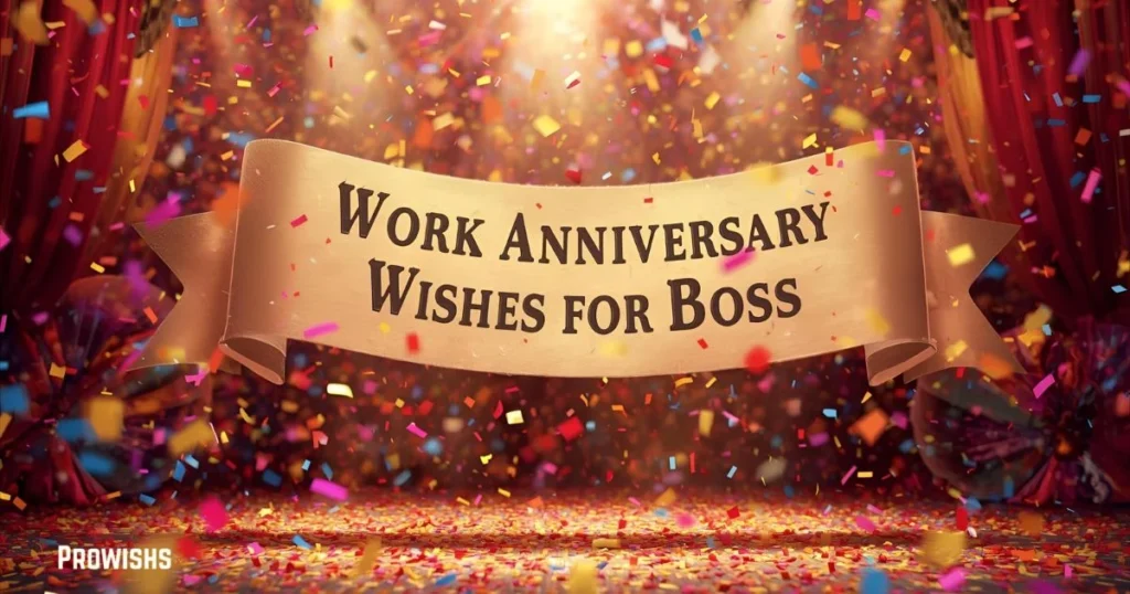 Work Anniversary Wishes For Boss