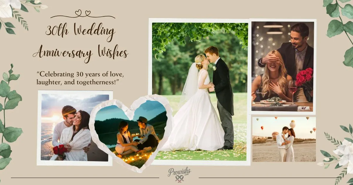 30th Wedding Anniversary Wishes