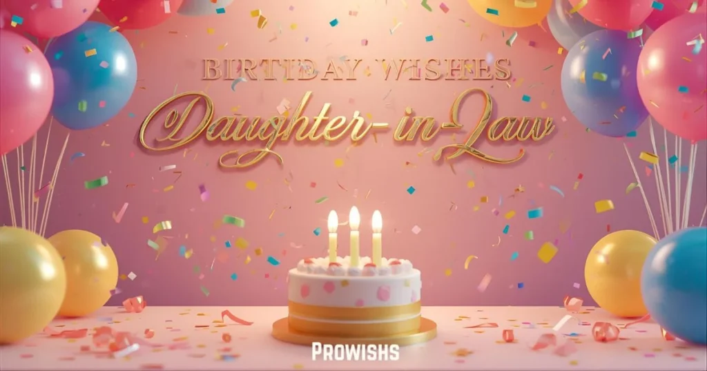 Birthday Wishes For Daughter In Law