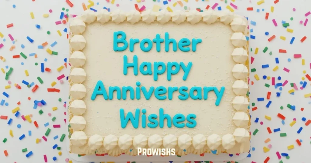 Brother Happy Anniversary Wishes