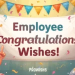 Employee Congratulations Wishes