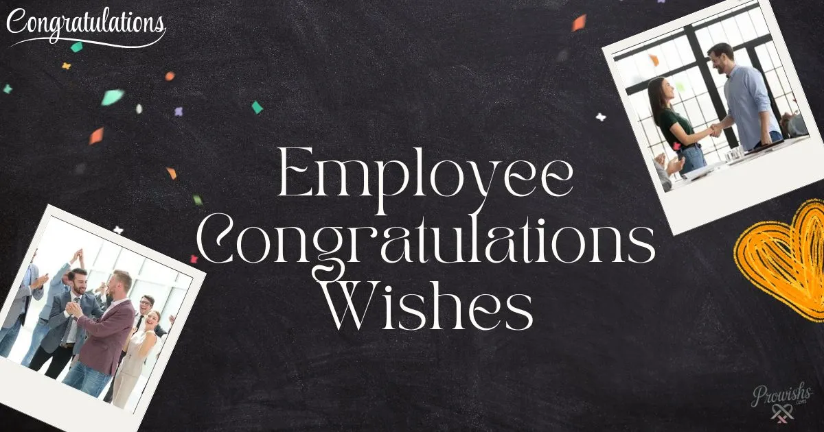 Employee Congratulations Wishes