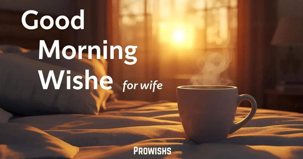 Good Morning Wishes For Wife