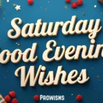 Saturday Good Evening Wishes