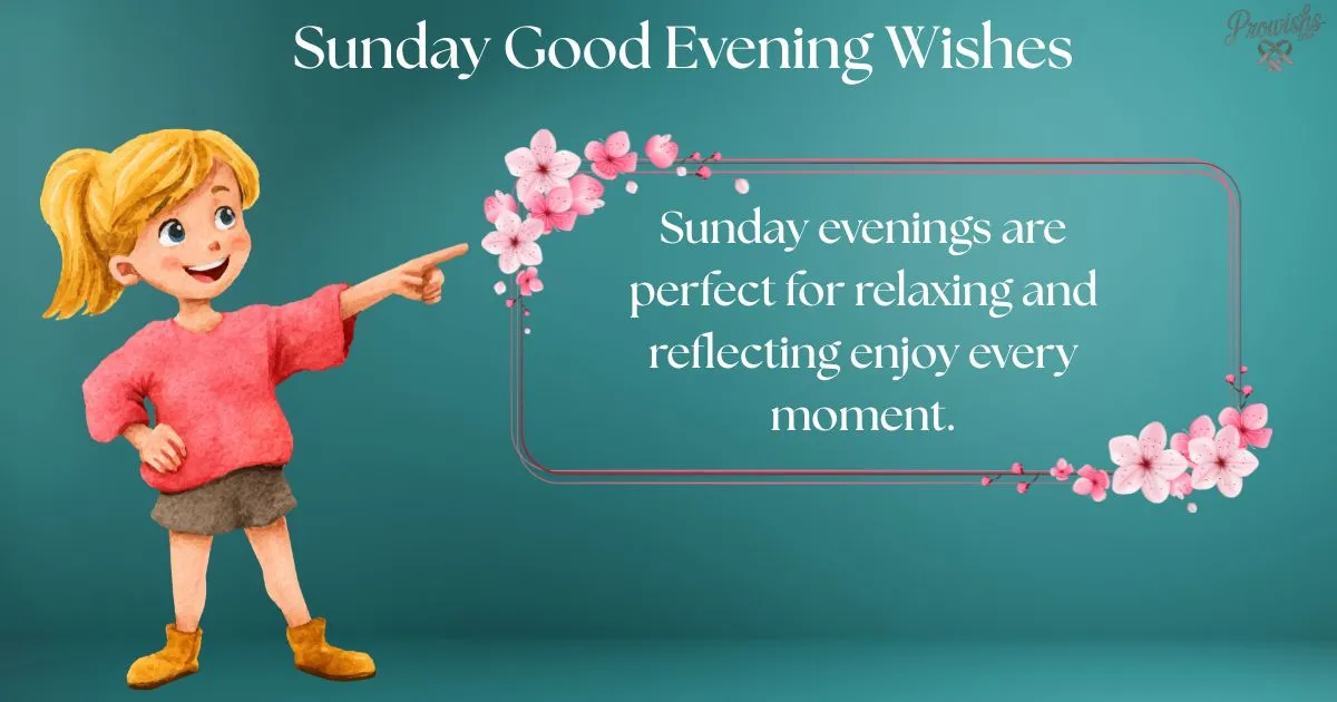 Sunday Good Evening Wishes